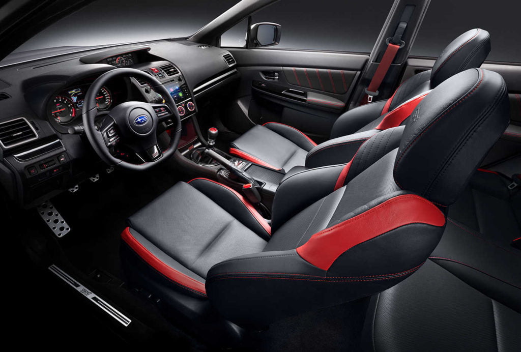 Subaru WRX wnętrze