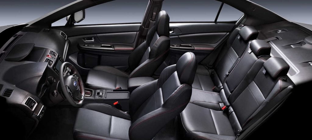 Subaru WRX wnętrze