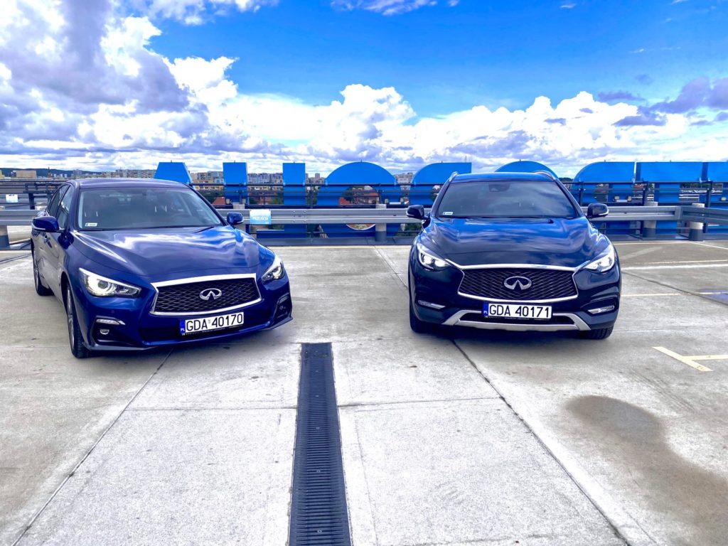 Infiniti Q50 Sport Wypożyczalnia samochodów luksusowych Mestenza Trójmiasto Rafał Grzebin